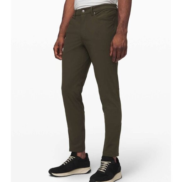 Lululemon ABC Pant Slim *Warpstreme 28" Dark Olive Size 31 - Picture 1 of 8